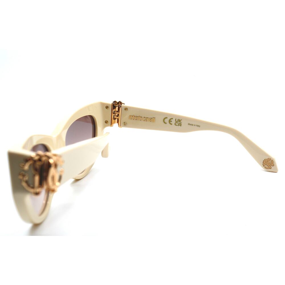 NEW ROBERTO CAVALLI SRC017M 09X7 IVORY VIOLET GRADIENT AUTHENTIC SUNGLASSES - Picture 9 of 12